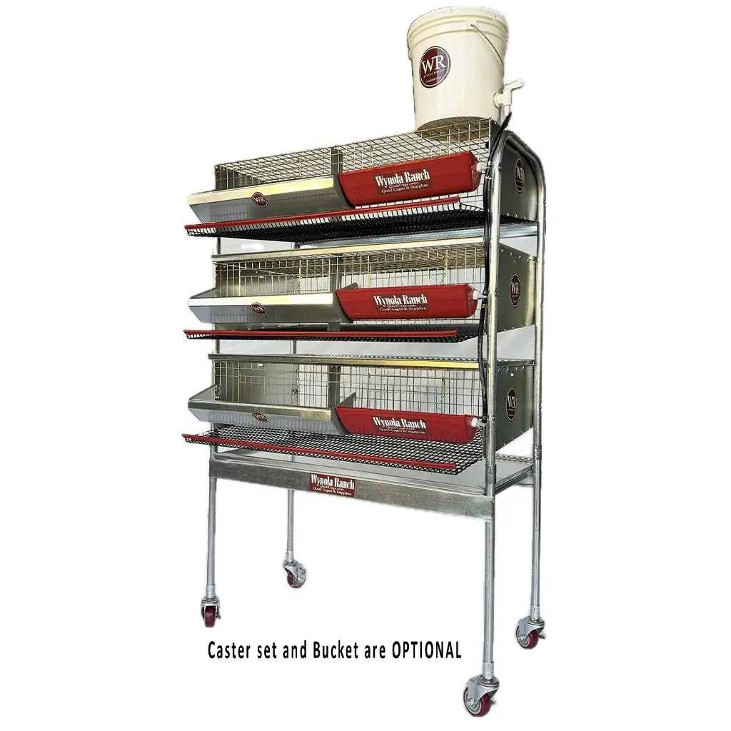 Quail cage 3 tier heavy duty Harris PRO edition - Wynola Ranch