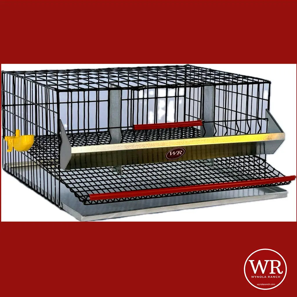 Quail Cage PVC Coated Metal Stackable Wynola Ranch