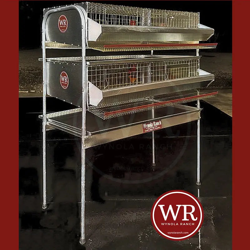 Quail Cages Quail Cage H.D Double Rack Community (Full Sections) Quail Cage H.D Double Rack Community (Full Sections)
