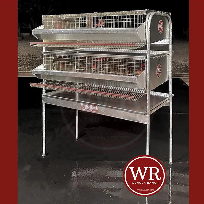 Quail Cages Quail Cage H.D Double Rack Community (Full Sections) Quail Cage H.D Double Rack Community (Full Sections)