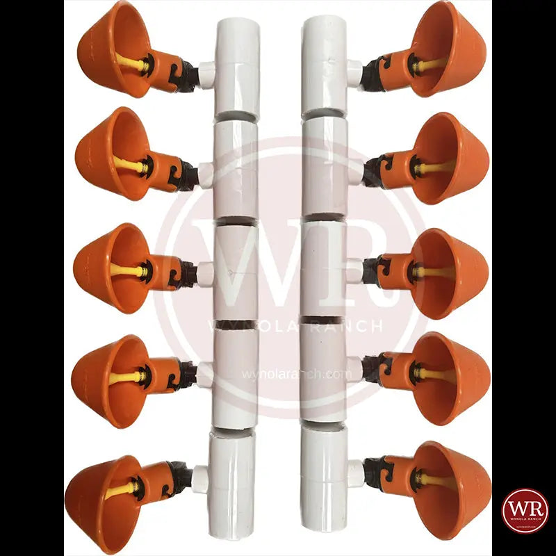 Drinkers 10 Drinkers and 10 of 1/2 inch PVC Coupling Drinkers and 10 of 1/2 inch kit