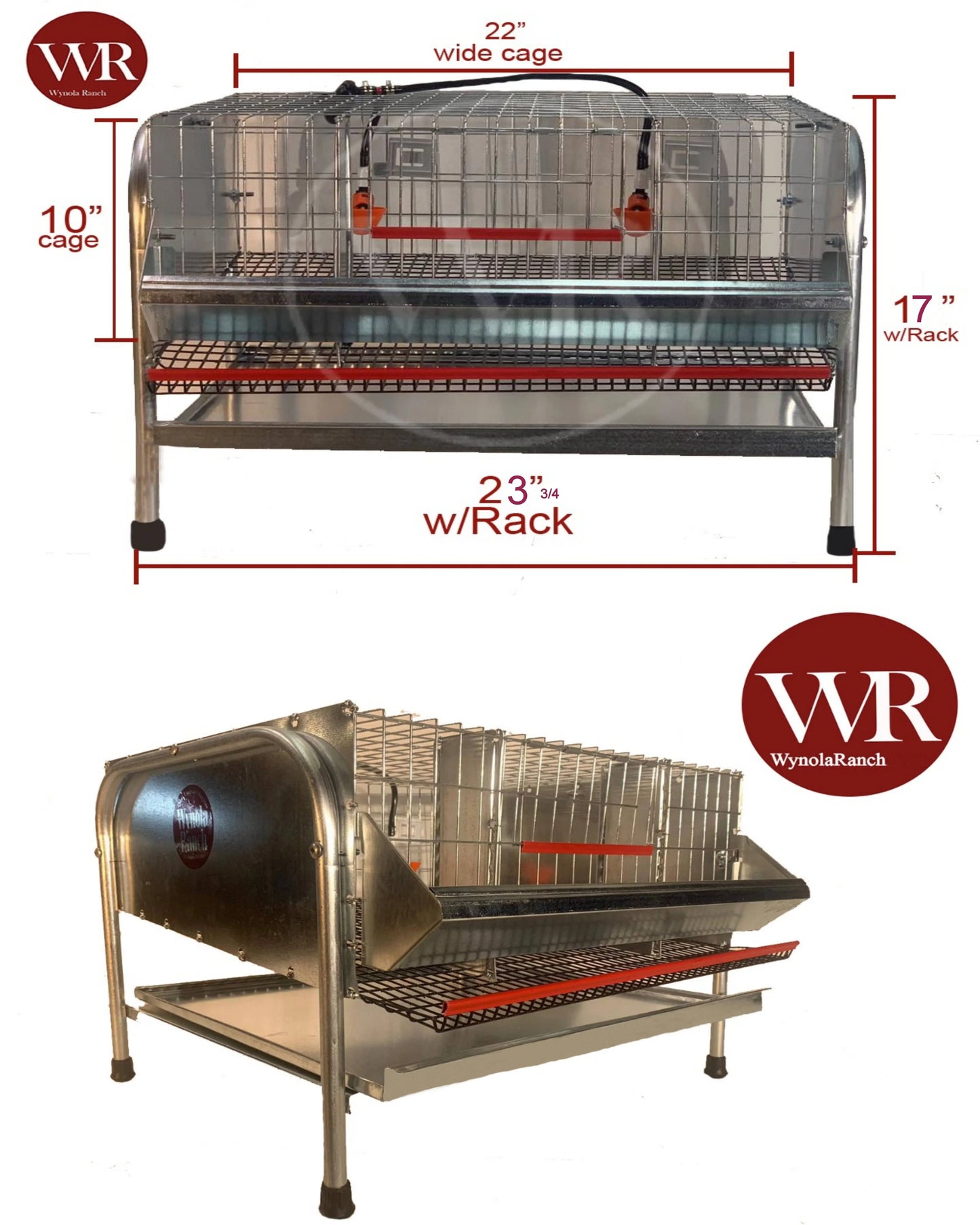 QUAIL CAGE FOR LAYING & BREEDING PVC COATED FLOOR Wynola Ranch