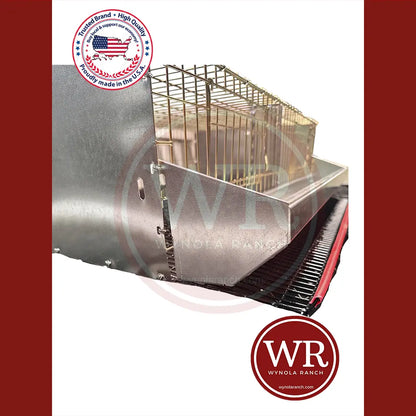 Quail Grow-out and Breeder Feeder Trough Wynola Ranch - Quail Cage